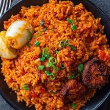 jollof rice (served with sauce)